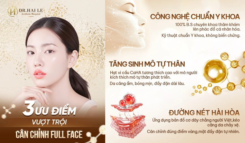 Gương mặt vẫn giữ được biểu cảm tự nhiên, linh hoạt sau cân chỉnh Full Face