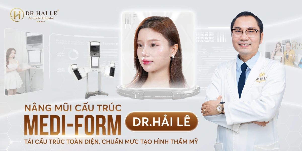 Nâng mũi cấu trúc Medi-Form – tái cấu trúc toàn diện dáng mũi chuẩn y khoa