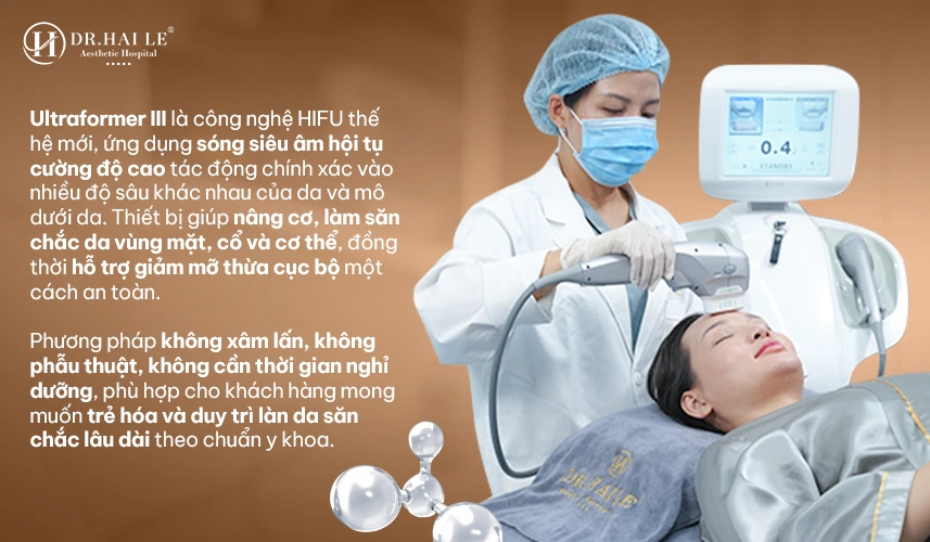 Nâng Cơ Ultraformer III 3 Bác sĩ trực tiếp thực hiện nâng cơ Ultraformer III theo phác đồ cá nhân hóa