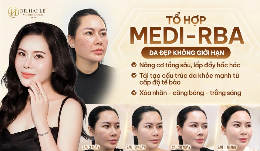Medi-RBA hỗ trợ tái tạo cấu trúc da, giúp da khỏe mạnh từ bên trong
