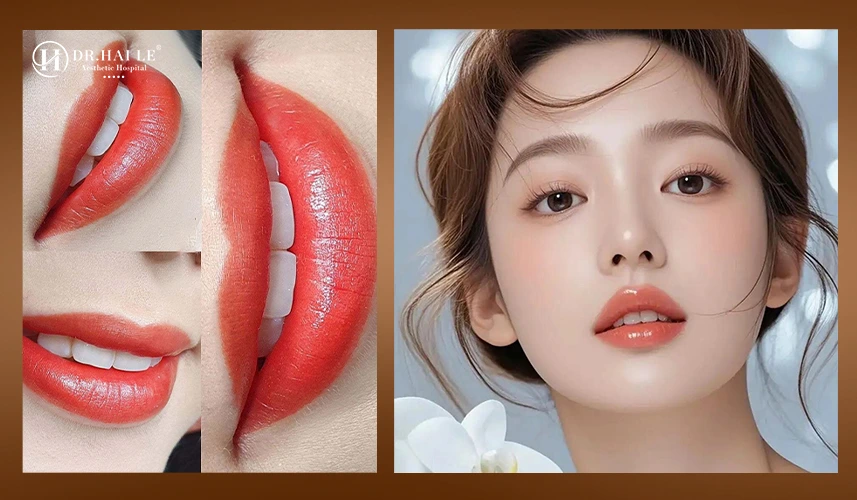 Phun Môi Collagen Pro Baby Lip 3 Phun môi collagen hiệu quả thấy rõ sau khi môi ổn định màu