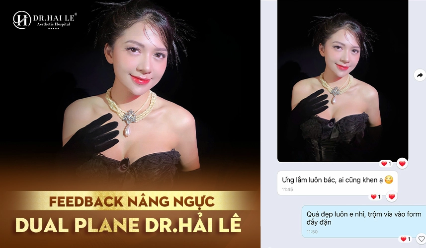 Feedback cải thiện rõ rệt vòng một, giúp vóc dáng cân đối và tự tin hơn