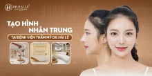 Tạo hình nhân trung – tinh chỉnh tỷ lệ môi trên & nụ cười