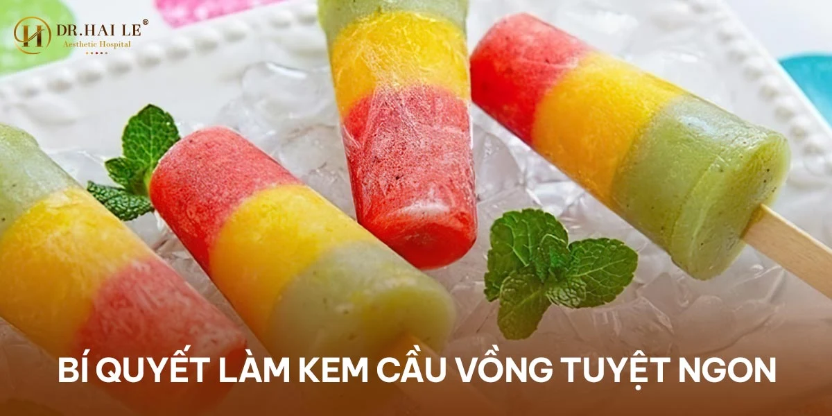 Bí quyết làm kem cầu vòng ngon tuyệt