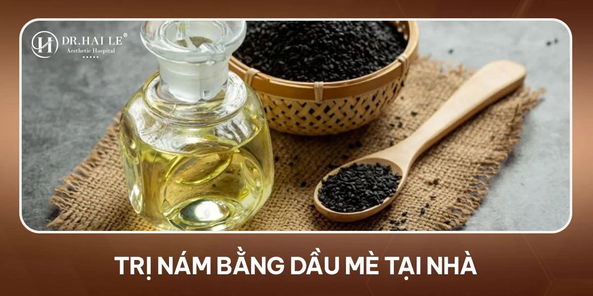 Xóa sổ nám da bằng dầu mè