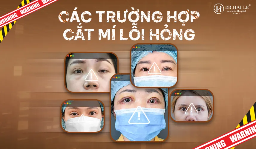Các trường hợp mí lỗi hỏng thường gặp