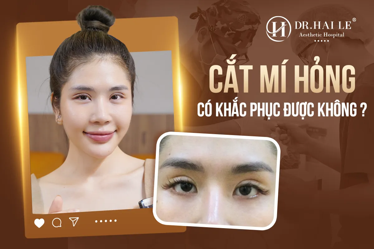 Cắt mí mắt hỏng có sửa được không