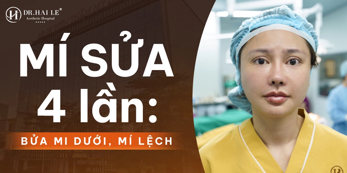 Có nên sửa mí mắt không đều sau phẫu thuật?