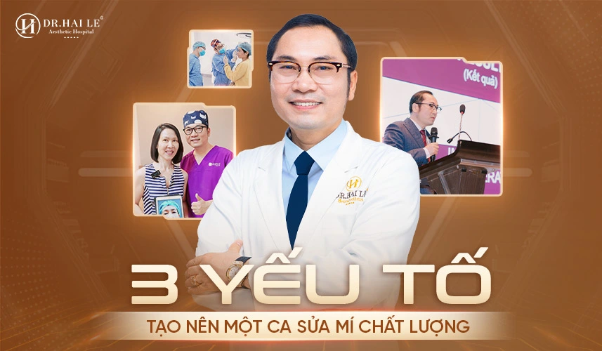 Sửa mí mắt chất lượng chuẩn y khoa tại Dr.Hải Lê