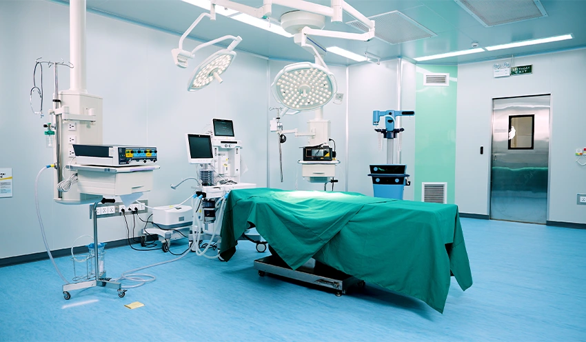 Hệ thống gây mê hồi sức được đầu tư đồng bộ với trang thiết bị hiện đại, góp phần đảm bảo an toàn trong các ca phẫu thuật.

