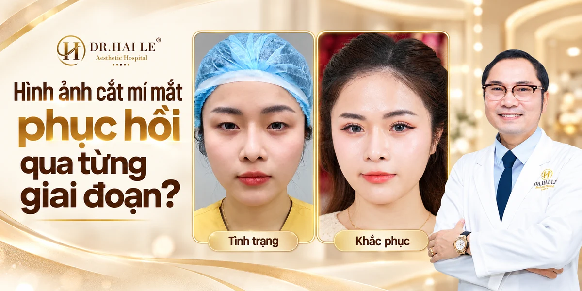 Hình ảnh cắt mí mắt phục hồi qua từng giai đoạn?