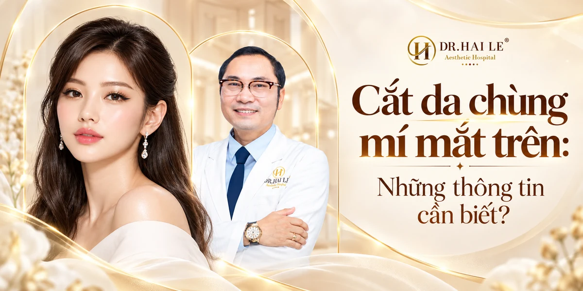 Cắt da chùng mí mắt trên: Những thông tin cần biết?