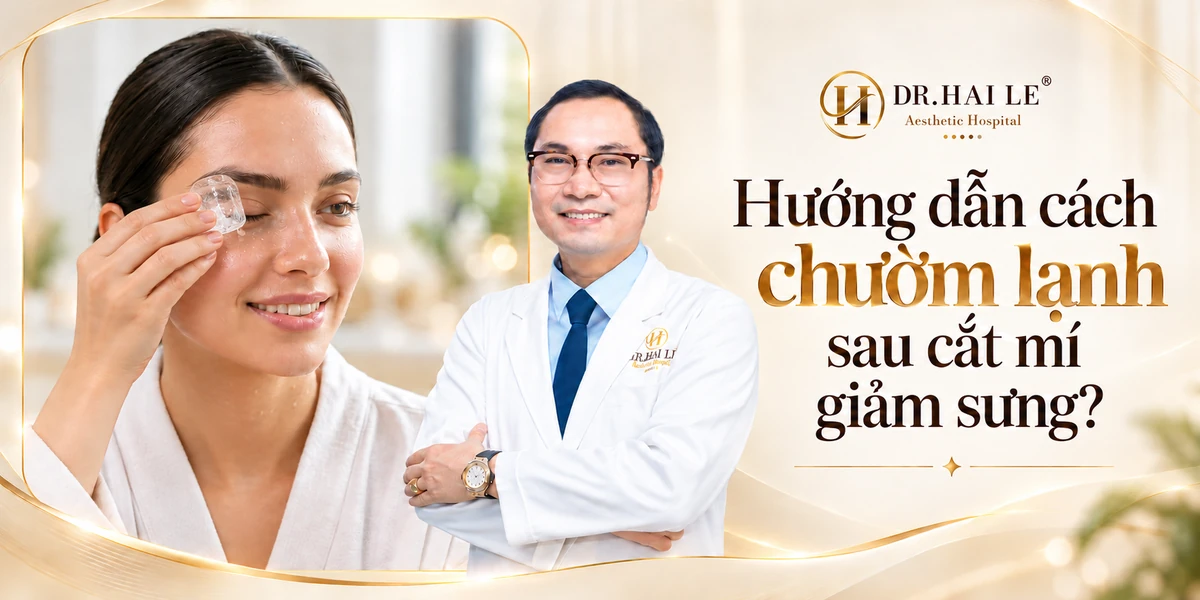 Hướng dẫn cách chườm lạnh sau cắt mí giảm sưng?
