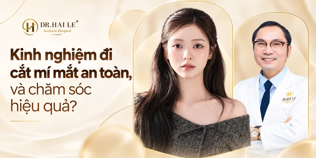 Kinh nghiệm đi cắt mí mắt an toàn, và chăm sóc hiệu quả?