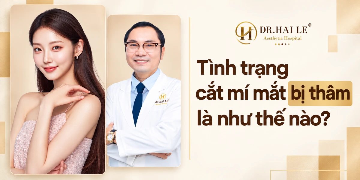 Tình trạng cắt mí mắt bị thâm là như thế nào?