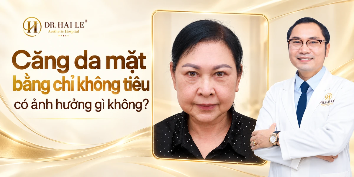 Căng da mặt bằng chỉ không tiêu có ảnh hưởng gì không?